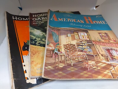 #ad VTG 1940s Lot of 5 Household Home Decor Magazines $80.00