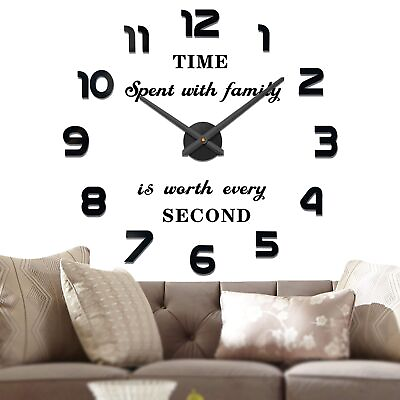 #ad #ad Large Wall Clocks for Living Room Decor Decorative Wall Clocks Battery Opera... $29.19