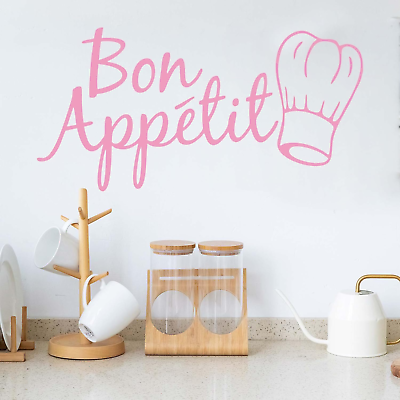 #ad Bon Appétit Wall Decals Kitchen Stylish Wall Stickers Removable Wall Decals Pe $13.71