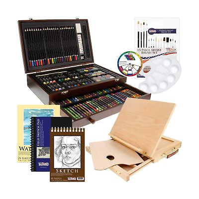 #ad US Art Supply 163 Piece Premium Mega Wood Box Art Painting amp; Drawing Set Tha... $77.99