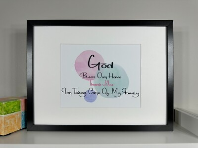 #ad GOD BLESS OUR HOME Inspirational Quotes Motivational Quotes Blessing Quotes $15.99