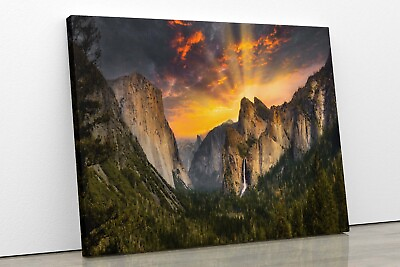 #ad Yosemite Print from Tunnel View Half Dome Extra Large Wall Art Landscape Print $209.00