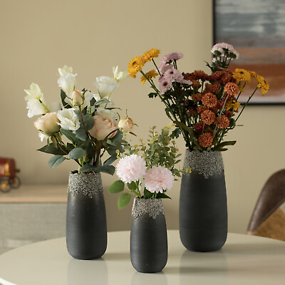 #ad Modern Home Décor Accents; Boho Vases for Table Decor Black Ceramic Table Vase $217.00