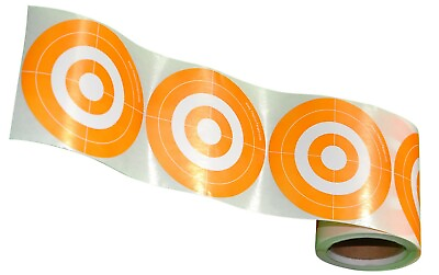 #ad 250 Target Stickers 3 Inch MOA Orange Self Adhesive Buy 1 250 Roll get 1 250 Ro $16.98