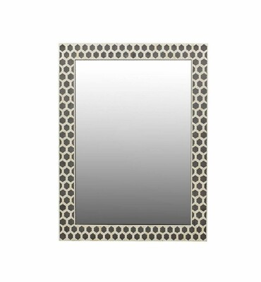 #ad Bone inlay Mirror Bone Inlay Mirror Frame Modern Handmade Hanging Wall Bedroom $330.87