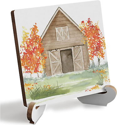 #ad Maple Leaves Autumn Thanksgiving Fall Decor Rustic Wooden Desk Decor Inspiration $7.90