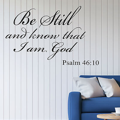 #ad New Bible Verse DIY Wall Decal Christian Quote Stickers Home Room Art Decoration $7.24