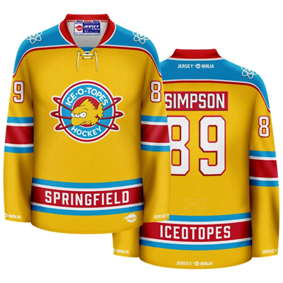 #ad Springfield Iceotopes Simpson Hockey Jersey $134.95