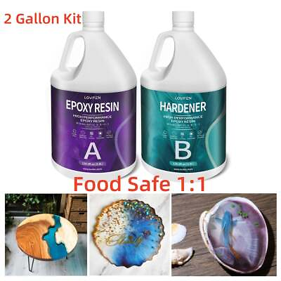 #ad #ad Crystal Clear Epoxy Resin 2 Gallons Kit 1:1 Ratio Fast Cure DIY Art Crafts $92.00