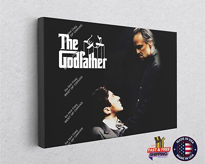 #ad The Godfather Father And Son Corleone Family Canvas Wall Décor Home Art $188.43