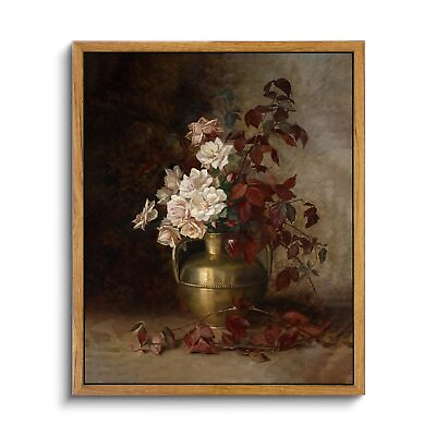 #ad Vintage Flower Wall Art Room Decor Framed Canvas Wall Art Botanical Prints ... $27.96
