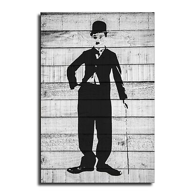 #ad Charlie Chaplin Poster Decorative Painting Canvas Wall Art Living Room Posters B $27.27