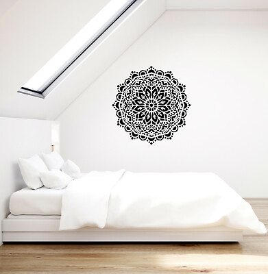 Mandala Vinyl Wall Decal Hinduism Meditation Room Bedroom Stickers ig5936 $48.99