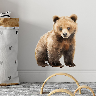 #ad Lifelike Bear Wall Stickers for Nursery Little Bear Animal Wall Decal Sticker... $16.99