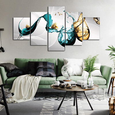 #ad #ad Abstract Luxury Wine 5 Pieces Canvas Print Poster Cuadros HOME DECOR Wall Art $18.00