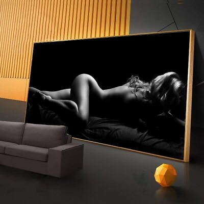 #ad Woman Sexy Black Canvas Painting Posters amp; Prints Art Wall Decor Canvas Wall Art $13.15