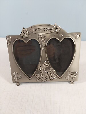 #ad Fetco Home Decor Then and Now Celebration Metal Heart Picture Frame $17.95