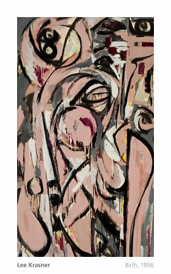 #ad Birth 1956 by Lee Krasner Art Print Abstract Modern 2017 Poster 32x20 $39.95