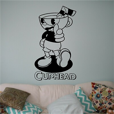 Vinyl Wall Decal. Sticker. Wall. Bedroom. Cuphead $9.99
