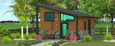 #ad Custom Tiny Modern Home Plans Modern 606 sqft PDF File $40.00