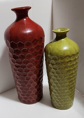 #ad #ad Vases Geometric Pattern 2 Modern Vase Home Decor 11 inch and 12 inch $23.00