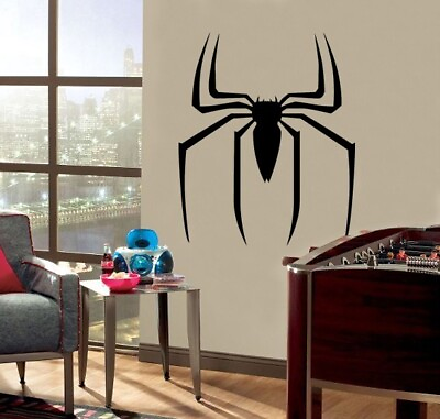 #ad SPIDER MAN LOGO Decal Removable WALL STICKER Home Decor Art Mural Super Hero $22.49