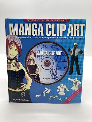#ad Hayden Scott Baron Manga Clip Art with included CD 2006 Near Mint $14.45