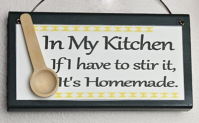 #ad kitchen decorative wall signs with whimsical saying $13.50