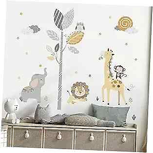 #ad #ad nimal Wall Decals Elephant Lion Wall Stickers Baby Nursery Baby Room Daycare A $25.44