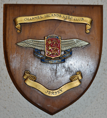 #ad Channel Islands Aero Club Jersey wall plaque shield crest GBP 35.00