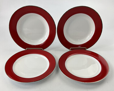 #ad 4pcs Traditional Holiday By Target Home 2 Salad Plates 8 7 8” amp; 2 Bowls 8 7 8quot; $29.59