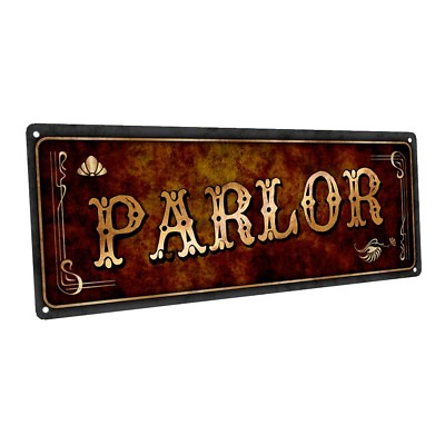 #ad Parlor Metal Sign; Wall Decor for Home and Office $19.99