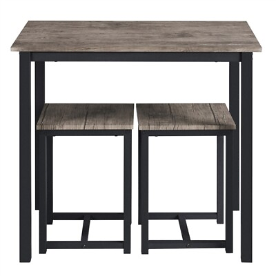 #ad Dining Table Set for 2 Small Kitchen Table Set Breakfast Table with 2 Stools $89.99