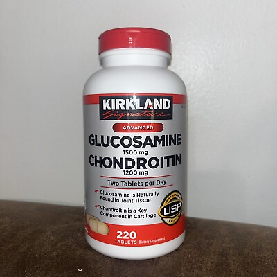 #ad Kirkland Signature Advanced Glucosamine Chondroitin 1200 mg 220 Tabs Exp 3 2026 $19.99