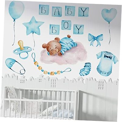 #ad #ad Cartoon Cute Bear Wall Decals Removable Peel and Stick Bear Wall Baby Boy $26.66