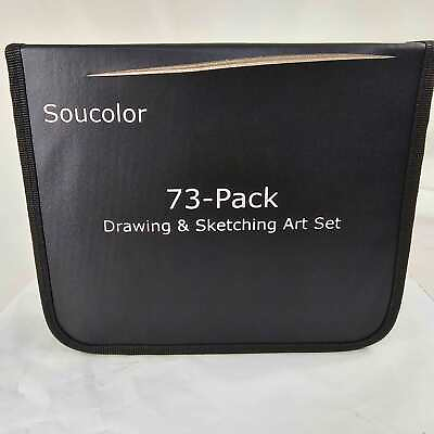 #ad 73 Pack Drawing and Sketching Art Set Soucolor $13.99