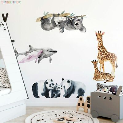 #ad Animal Large Wall Stickers Vinyl Decals Decorative Living Room Home Decorations $22.99