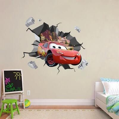 #ad Lightning McQueen Cars Movie Decal WALL STICKER DIY Decor Bedroom Disney WC248 $33.29
