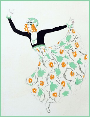 #ad #ad 12713.Decoration Poster.Home wall.Room art design.Vintage green dancing lady $57.00
