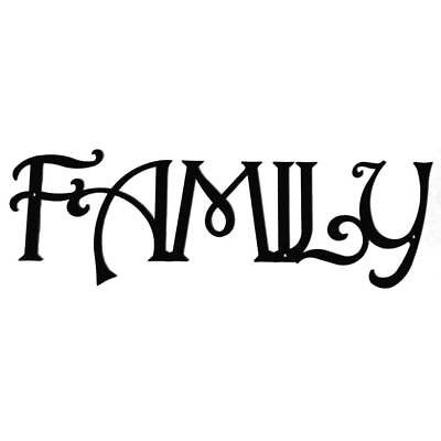 #ad Wrought Iron Wall Art FAMILY 20.5quot; Made in USA $43.99