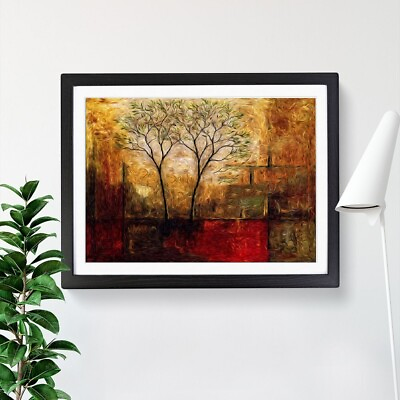 #ad Home Fun Art Wall Decor Abstract Tree Oil Painting Picture Printed on canvas $13.29