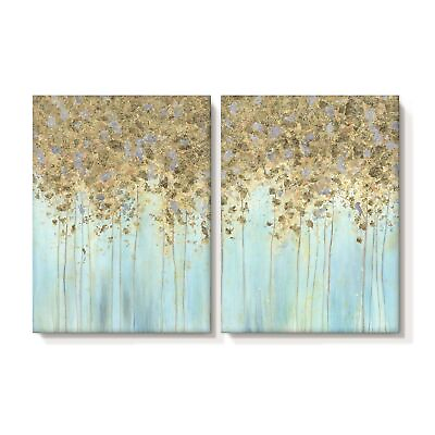 #ad Abstract Canvas Wall Art Decor: Modern Decorations Forest Painting Prints Lig... $105.59