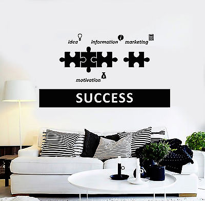 #ad #ad Vinyl Wall Decal Success Office Decoration Motivation Stickers ig4385 $21.99