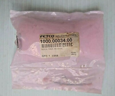 Fetco 1000.00034.00 Digital Timer Kit 100 120VAC Sealed Package Has Damage $119.83