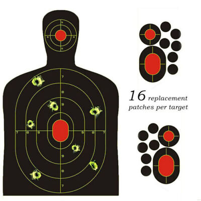 #ad #ad Shooting Targets Reactive Splatter Range Paper Target Gun Shoot Rifle 2 40Packs $13.99