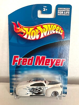 #ad #ad Hot Wheels FRED MEYER Store Exclusive 2000 Tail Dragger White METAL Base $3.99