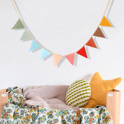 #ad Felt Bunting Banner Colorful Bunting Banner Boho Nursery Wall Hanging Wed... $23.75