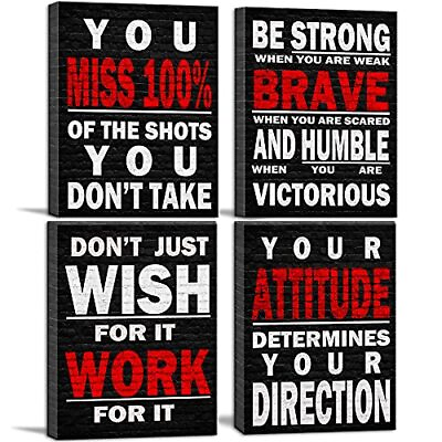 #ad Inspirational Wall Art Poster Quote Motivational Wall Art For Office Living Room $41.18