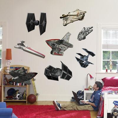 #ad Star Wars Rebel amp; Imperial Ships 8 Decals Removable Wall Sticker DIY Decor Art $38.99