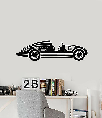 #ad Vinyl Wall Decal Retro Car Racing Auto Sport Boys Room Stickers Mural g498 $67.99